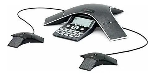 Polycom Soundstation IP 7000 Preto - Telefone (preto, FTP/TFTP/HTTP/HTTPS, LCD, 255 x 128 pixels, Ethernet 10/100 Base-T, 2,5 mm) — imagem 2