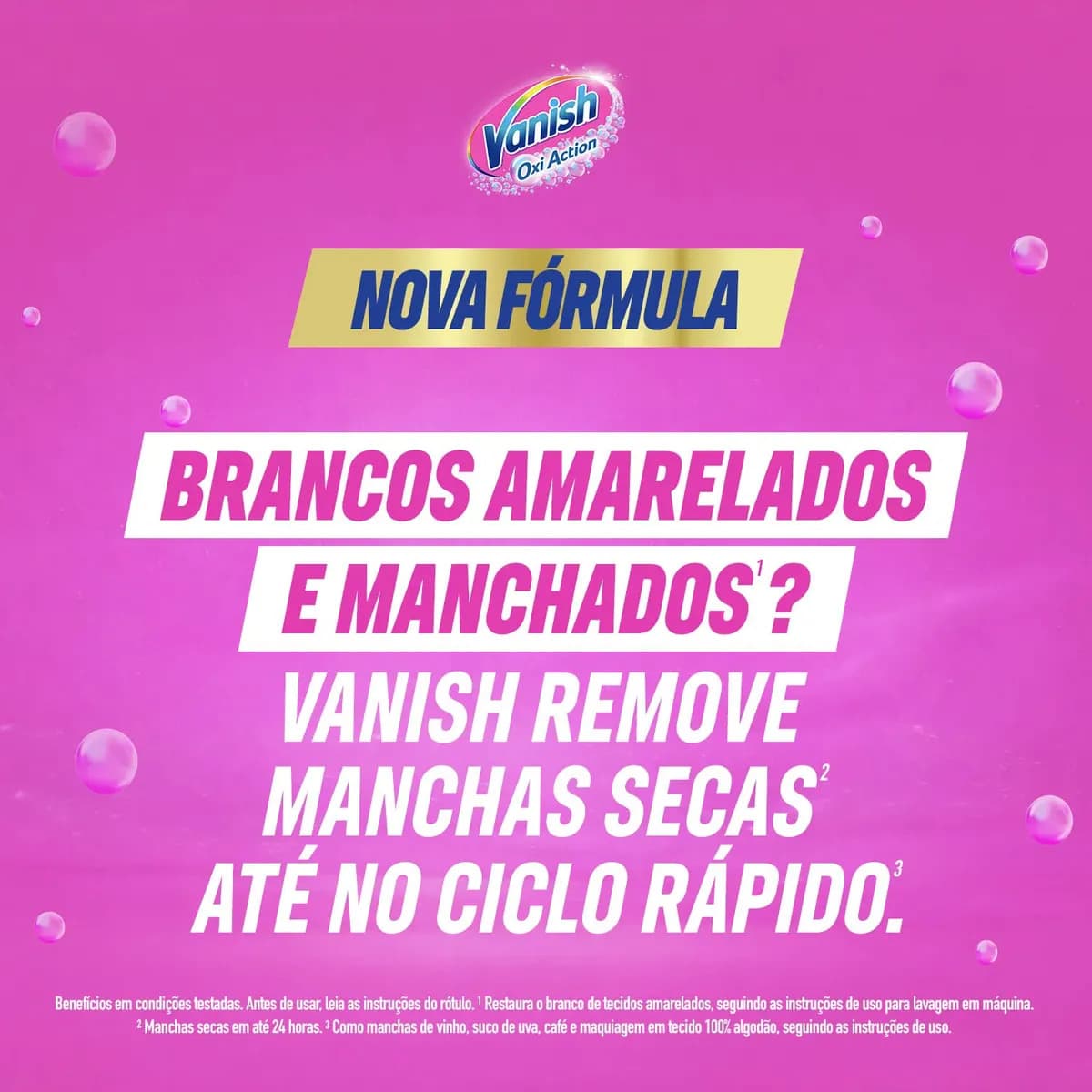 Tira Manchas em Pó Vanish Oxi Action Crystal White Refil 1kg para Roupas Brancas, Sem Cloro, com Percarbonato, Remove Manchas Difíceis e Deixa o Branco Até 5 Tons Mais Branco — imagem 3